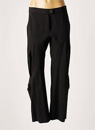 Pantalon larg negru LAUREN VIDAL femeie