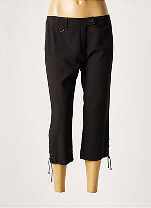 Pantalon trei sferturi negru LAUREN VIDAL femeie