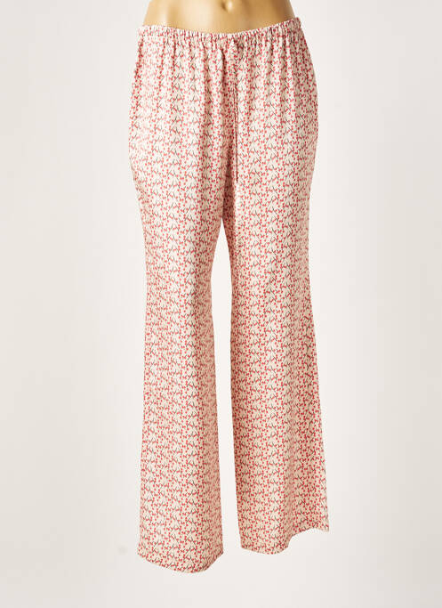 Pantalon larg portocaliu LAUREN VIDAL femeie