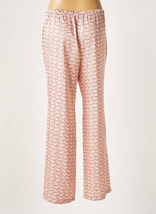 Pantalon larg portocaliu LAUREN VIDAL femeie