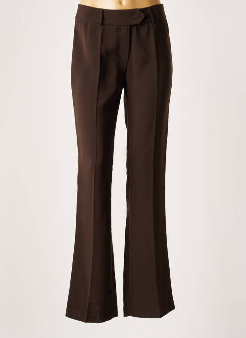 Pantalon larg maro LAUREN VIDAL femeie