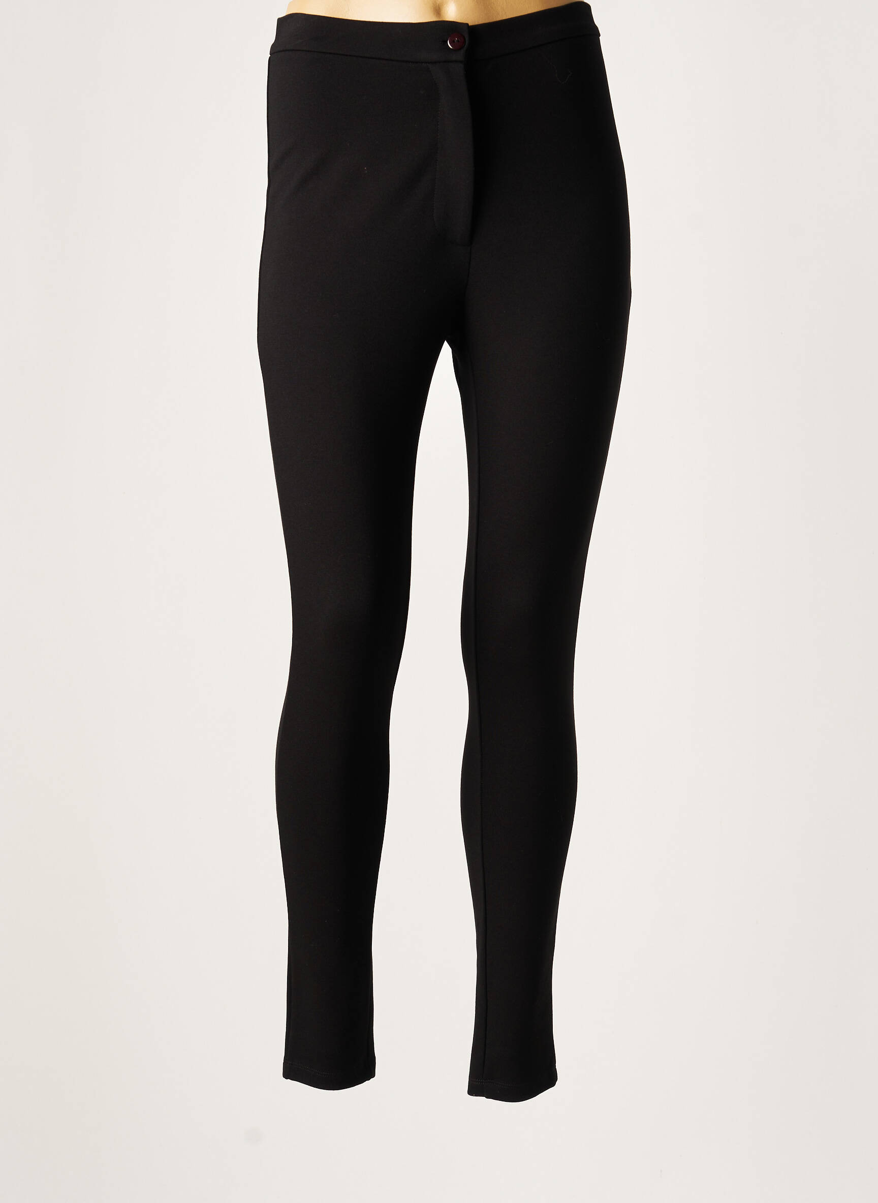 Pantalon slim mărime normală mărime normală negru LAUREN VIDAL femeie