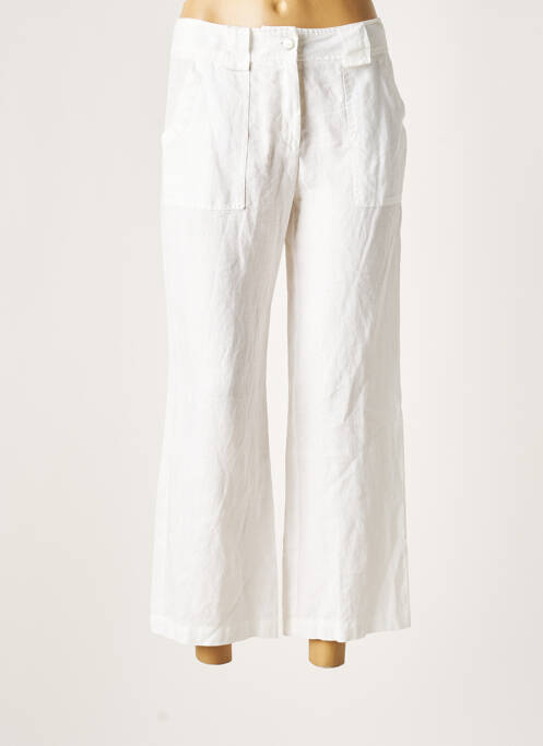 Pantalon trei sferturi alb LAUREN VIDAL femeie