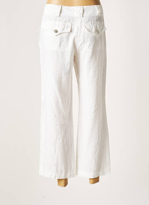 Pantalon trei sferturi alb LAUREN VIDAL femeie