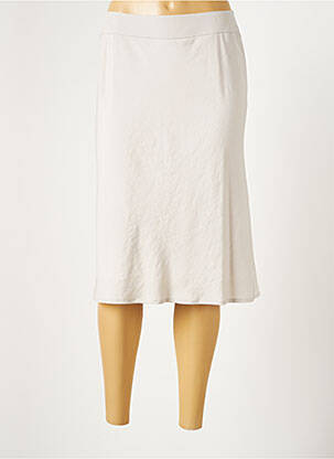 Fustă midi bej LAUREN VIDAL femeie