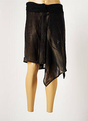 Fustă midi maro LAUREN VIDAL femeie