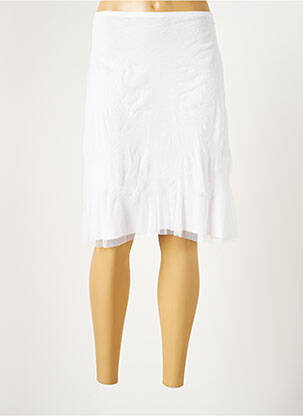 Fustă midi alb LAUREN VIDAL femeie