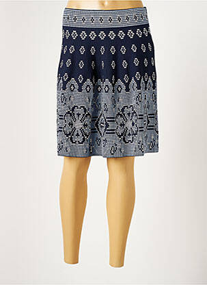 Fustă midi albastru LAUREN VIDAL femeie