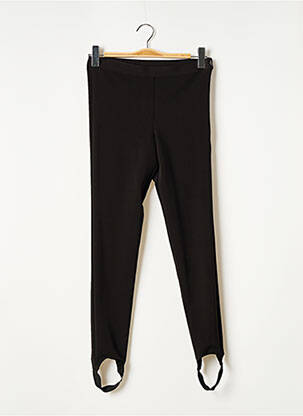 Pantalon slim talie elastică mărime normală negru LAUREN VIDAL femeie