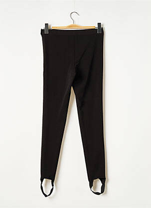Pantalon slim talie elastică mărime normală negru LAUREN VIDAL femeie