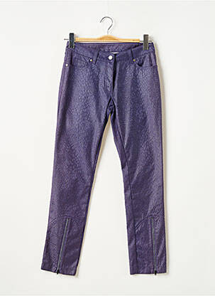 Pantalon slim violet LAUREN VIDAL femeie