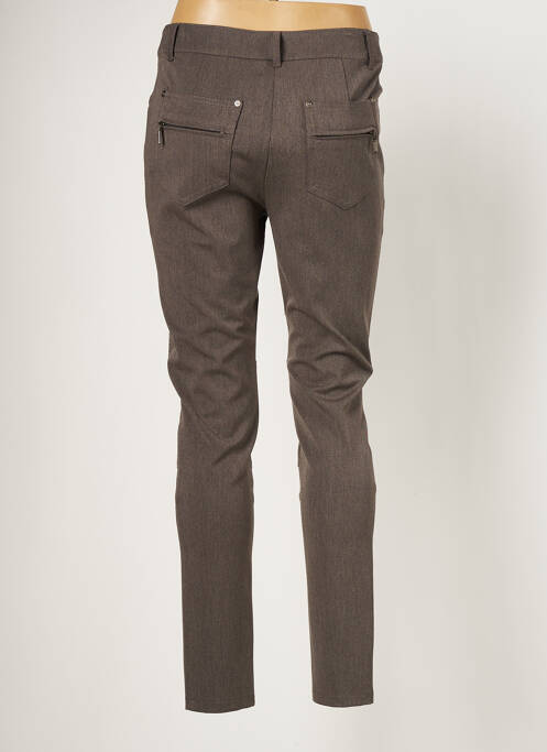 Pantalon slim maro LAUREN VIDAL femeie