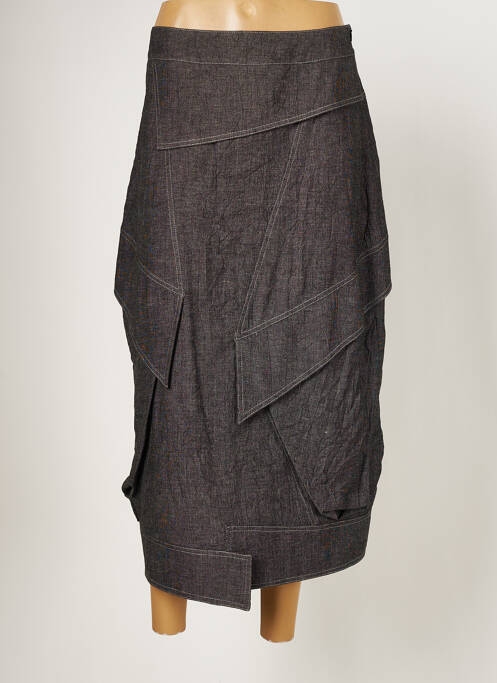 Fustă lungă gri LAUREN VIDAL femeie