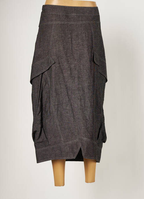 Fustă lungă gri LAUREN VIDAL femeie