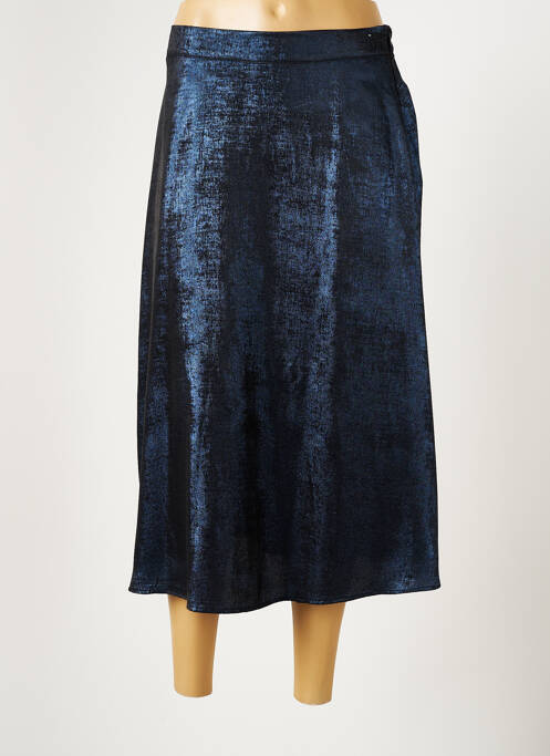 Fustă lungă albastru LAUREN VIDAL femeie