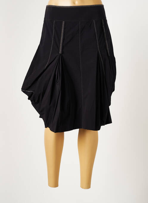 Fustă midi negru LAUREN VIDAL femeie