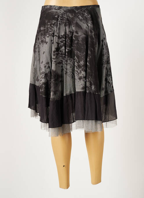 Fustă midi gri LAUREN VIDAL femeie