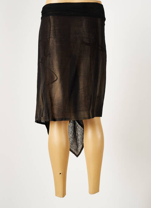 Fustă midi maro LAUREN VIDAL femeie