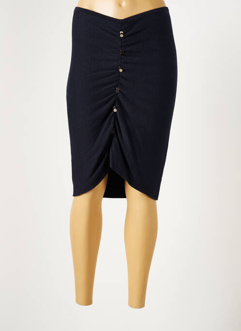 Fustă midi albastru LAUREN VIDAL femeie