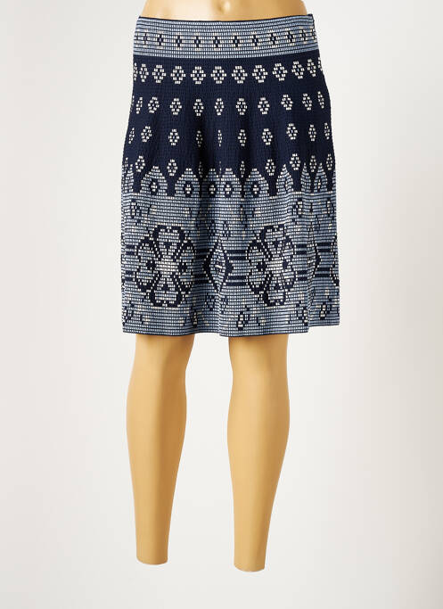 Fustă midi albastru LAUREN VIDAL femeie