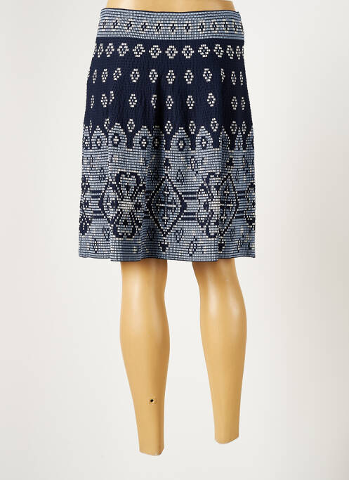 Fustă midi albastru LAUREN VIDAL femeie