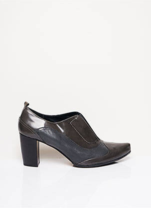 Botine/ghete material neted toc de 7 la 9 cm gri BL femeie