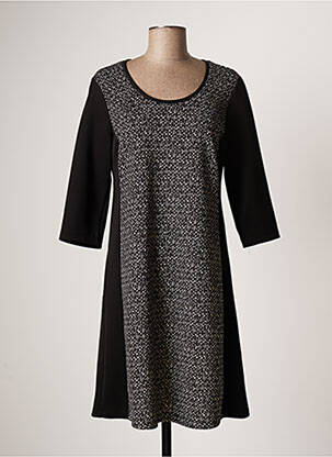 Rochie midi mâneci 3/4 mâneci 3/4 negru GARELLA femeie