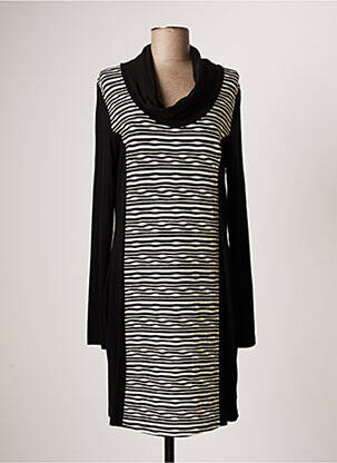 Rochie midi mâneci lungi mâneci lungi negru YEST femeie