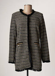 Jachete casual guler rotund negru K-DESIGN femeie