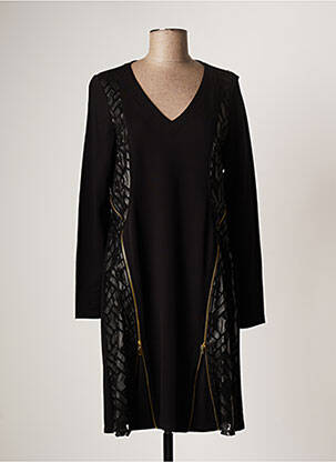 Rochie midi mâneci lungi mâneci lungi negru PICADILLY femeie