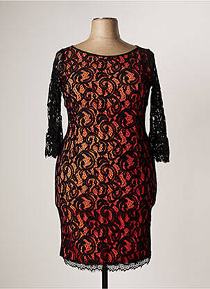 Rochie midi mâneci 3/4 mâneci 3/4 negru RINASCIMENTO femeie