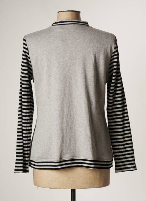 Jachete casual gri POUPEE CHIC femeie