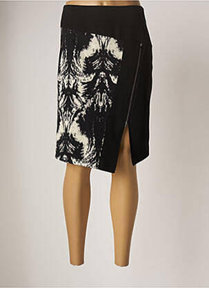 Fustă midi negru LAUREN VIDAL femeie