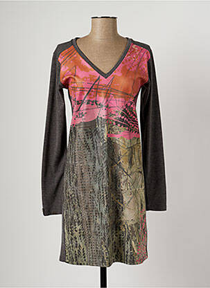 Rochie midi gri VOLT DESIGN femeie