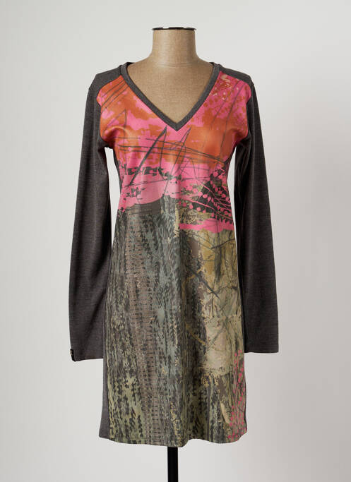 Rochie midi gri VOLT DESIGN femeie