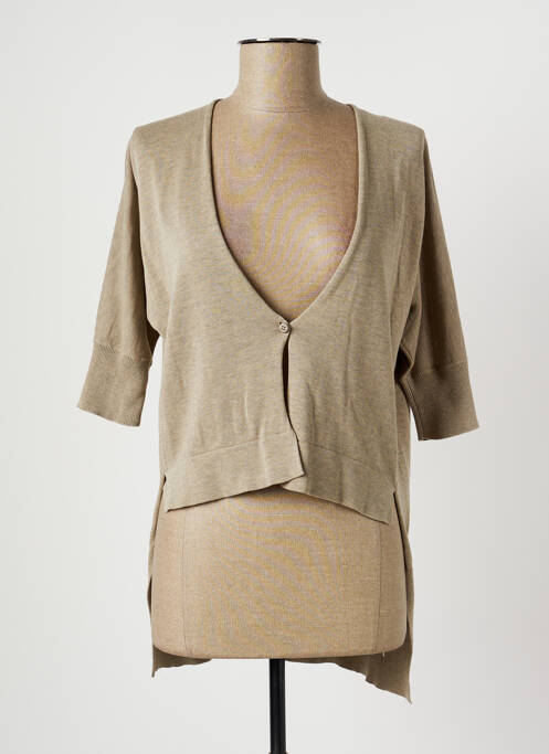 Vestă cu mâneci scurte bej FABIANA FILIPPI femeie