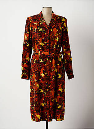 Rochie midi portocaliu CLAUDE BAUER femeie