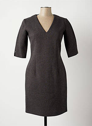 Rochie midi mâneci 3/4 mâneci 3/4 gri ANTONELLI FIRENZE femeie