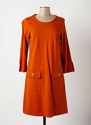 Rochie midi portocaliu MALOKA femeie