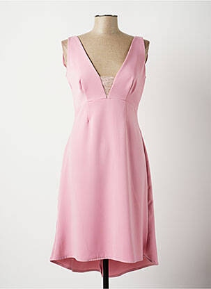 Rochie midi roz EMELIE COSTA femeie