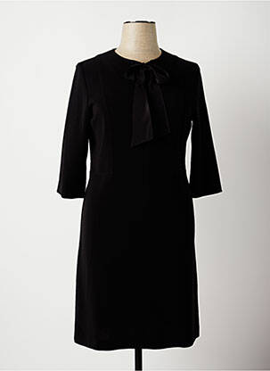 Rochie midi mâneci 3/4 mâneci 3/4 negru ROSSO 35 femeie