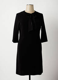 Rochie midi mâneci 3/4 mâneci 3/4 negru ROSSO 35 femme