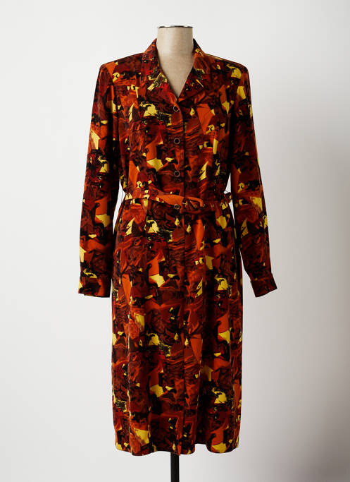 Rochie midi portocaliu CLAUDE BAUER femeie