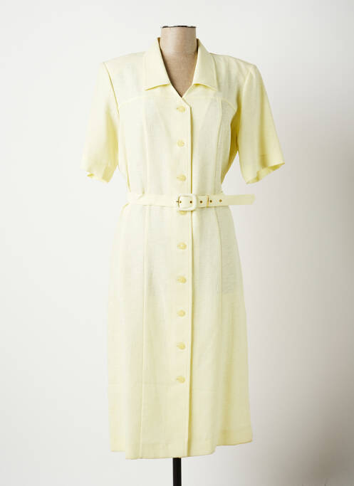 Rochie midi galben CLAUDE BAUER femeie