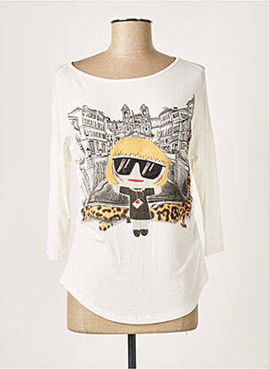 Tricou alb ELEONORA AMADEI femeie