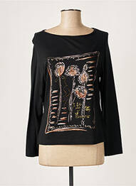 Tricou mâneci lungi mâneci lungi negru JEAN DELFIN femeie