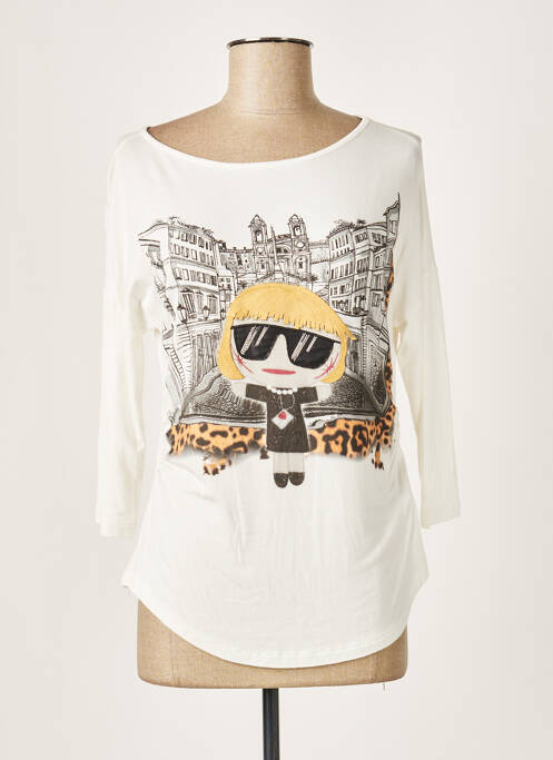 Tricou alb ELEONORA AMADEI femeie