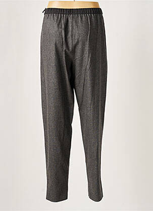 Pantalon drept elasticitate talie înaltă gri EMPORIO ARMANI femeie