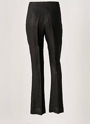 Pantalon evazat talie cu cleme talie înaltă negru ALTINA femeie