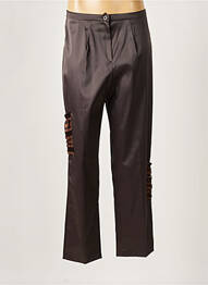 Pantalon drept elasticitate talie înaltă maro JEAN DELFIN femme